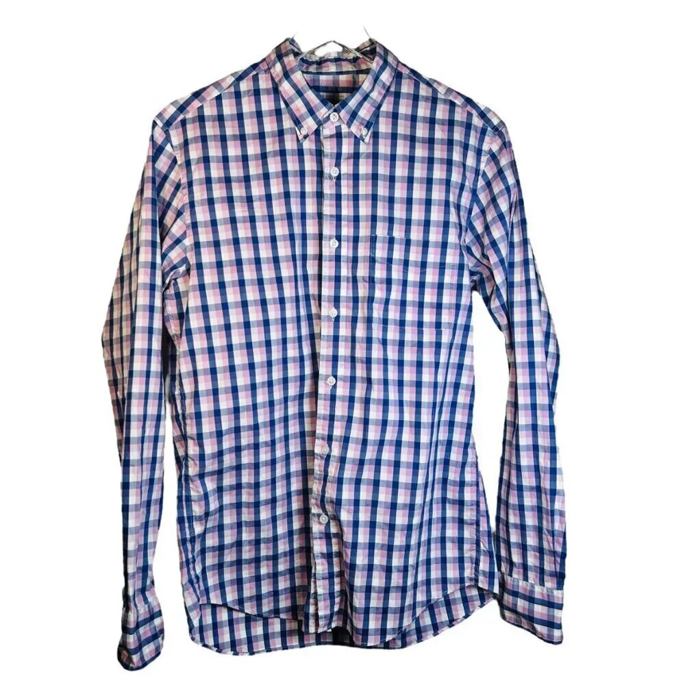 J. Crew The Offshore Performance Shirt Medium Plaid Men